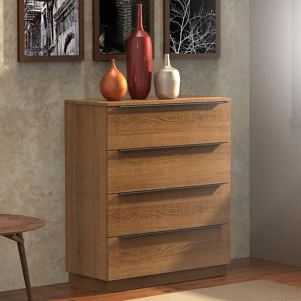 Cômoda madesa 4 gavetas - rustic