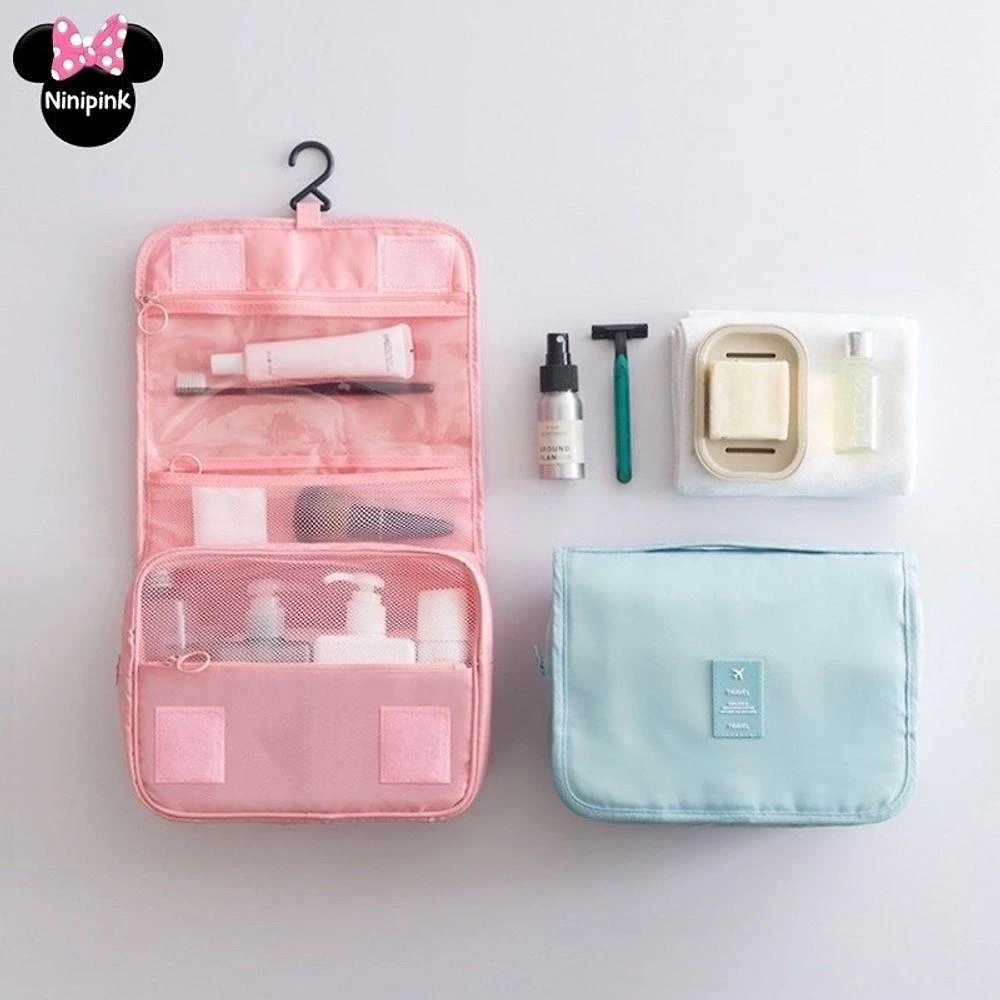 Necessaire de Viagem OEM em Náilon e Poliéster 22x25x10cm Adulto