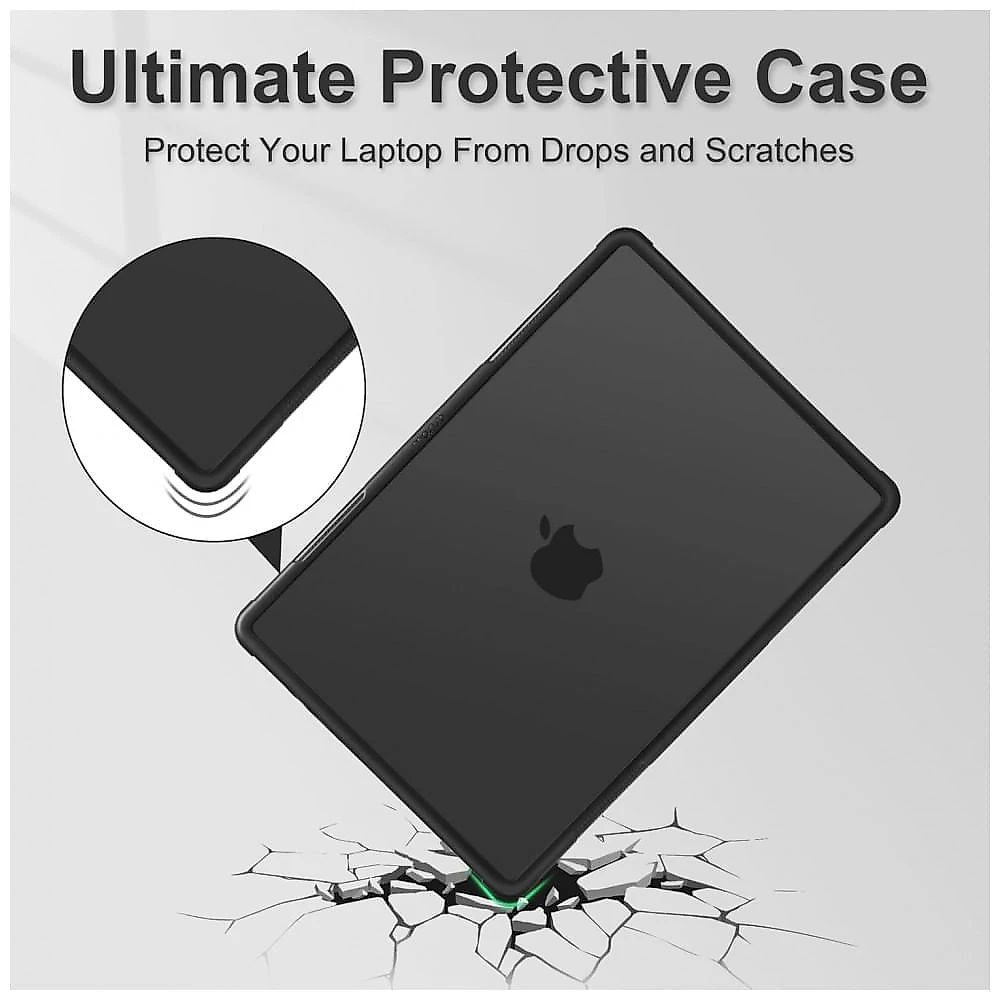 MOSISO Capa Rígida Heavy Duty para MacBook Pro 16" 2025-2021 com Kickstand, Teclado, Tela e USB-C, Preto