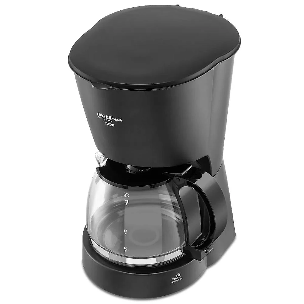 Cafeteira cp28 britânia com capacidade de 1 litro e colher dosadora 127v