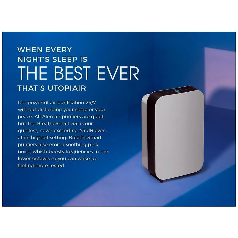 Purificador de Ar Alen BreatheSmart 35i com Filtro HEPA Fresh com Carbono, Ideal para Controle de Odores e Redução de Fumaça em 46,5 a 92,9 m². Filtro Purificador de Ar Alen BreatheSmart 35i com Filtro HEPA Fresh com Carbono, Ideal para Controle de Odores e Redução de Fumaça em 46,5 a 92,9 m².