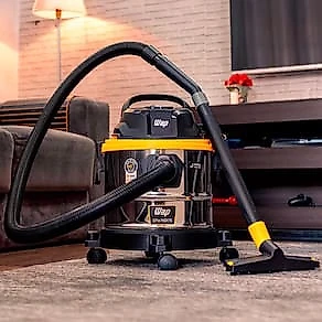 Aspirador de Pó e Água WAP GTW Inox 15 1700W com Bocal de Sopro - Preto/Amarelo 110V