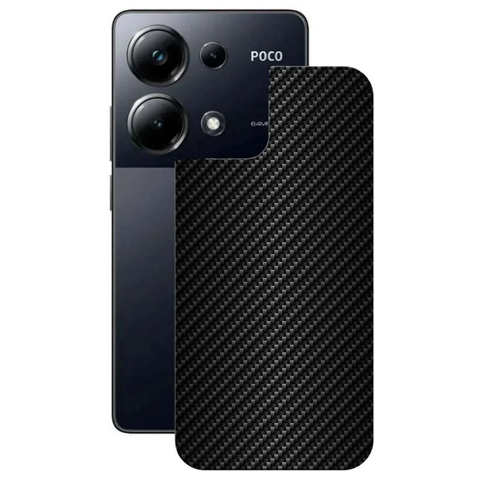 Película para Xiaomi Poco M6 Pro - Traseira de Fibra de Carbono Preta - Gshield