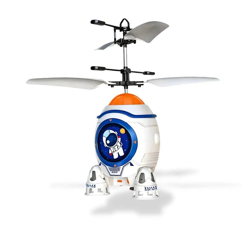 Foguete Infantil Com Sensor Luz Mini Recarregável Brinquedo