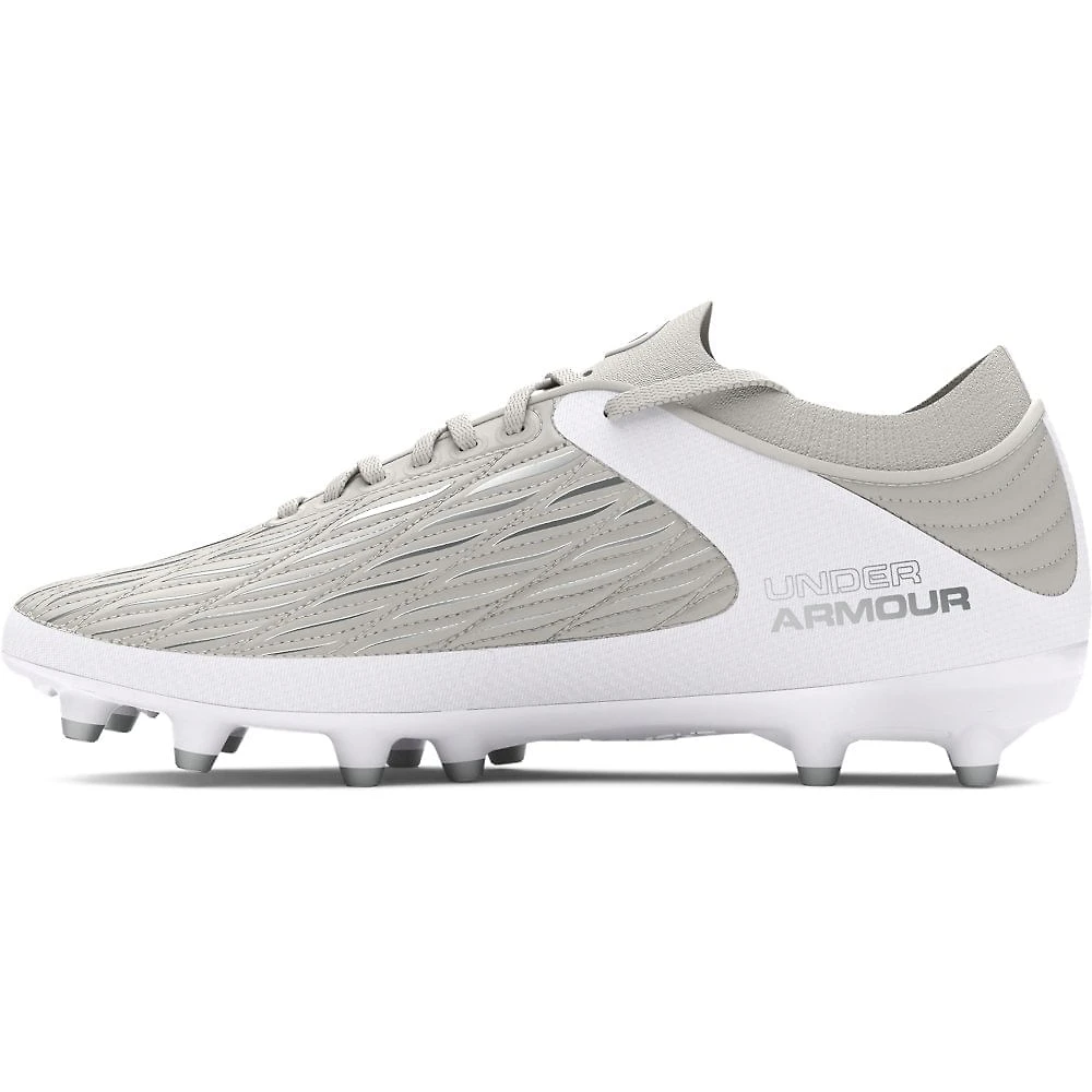 Miniatura Chuteira de Campo Masculina Under Armour Magnetico Pro 4 FG 34 Branco