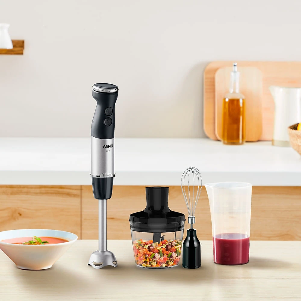 Mixer Misturador Arno Quick Chef+ com Tecnologia Powelix, 500W, Inox e Preto - Mx41 110