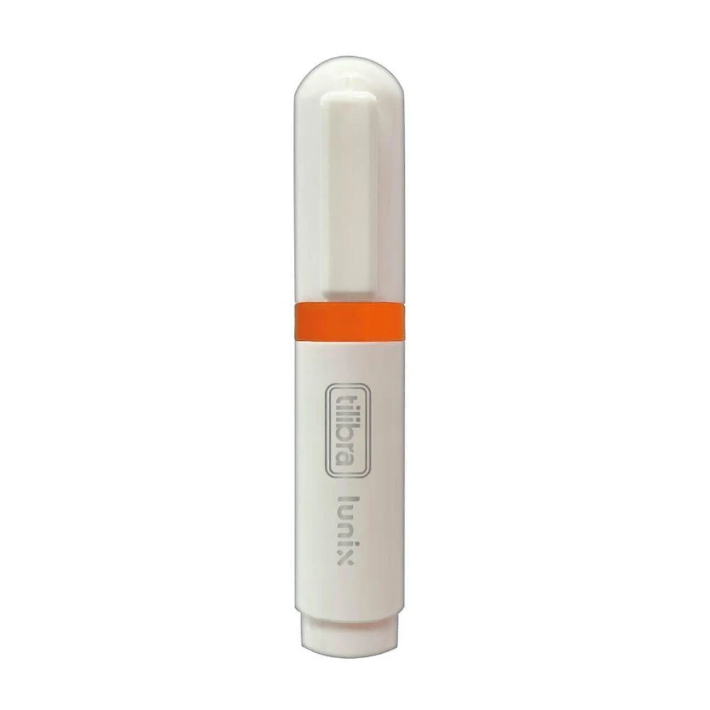 Marca-texto Tilibra Mini Lunix Ponta Chanfrada 1 a 4,5MM 1 Unidade Laranja