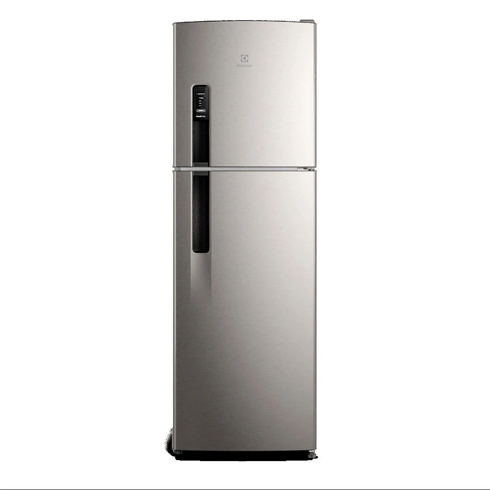 Geladeira Electrolux Frost Free 400L AutoSense Inverter Duplex Inox Look IF44S