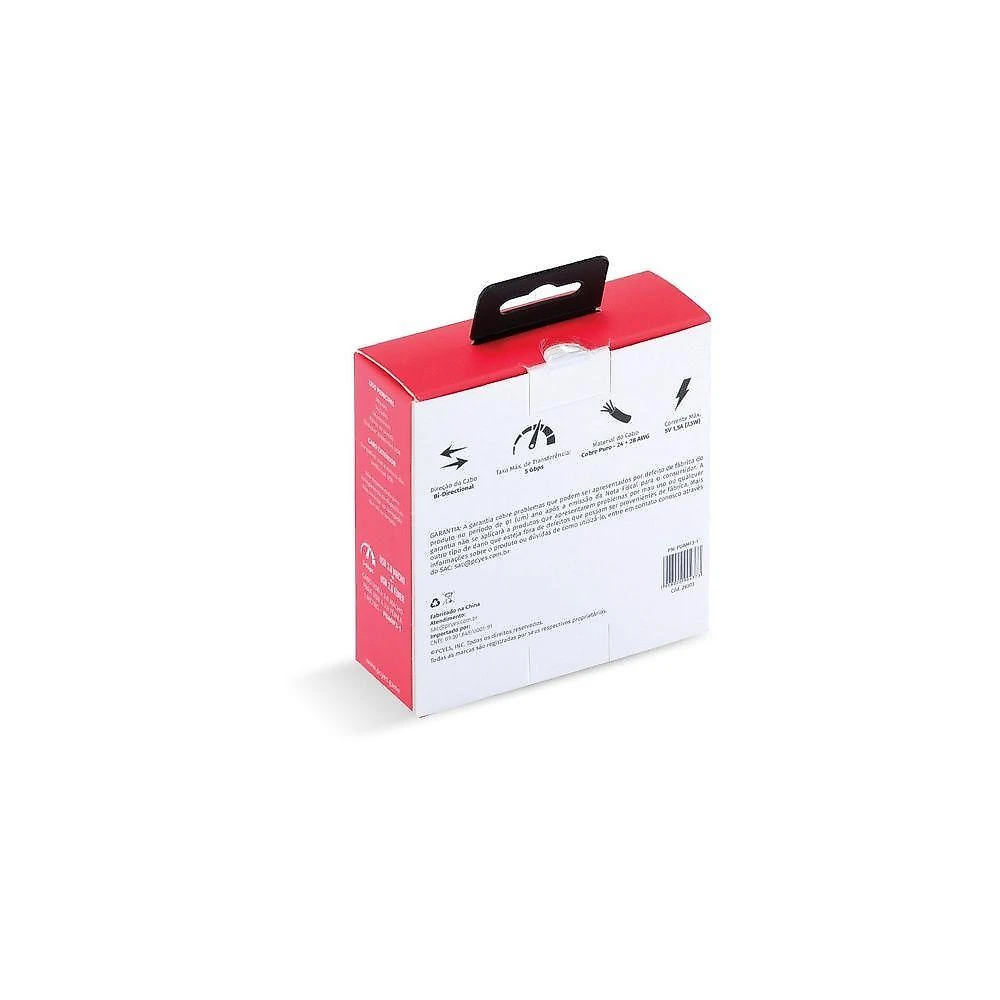 Cabo Extensor PUAMF3-1 USB 3.0 Macho para Fêmea 1 Metro com Transmissão Rápida Pcyes