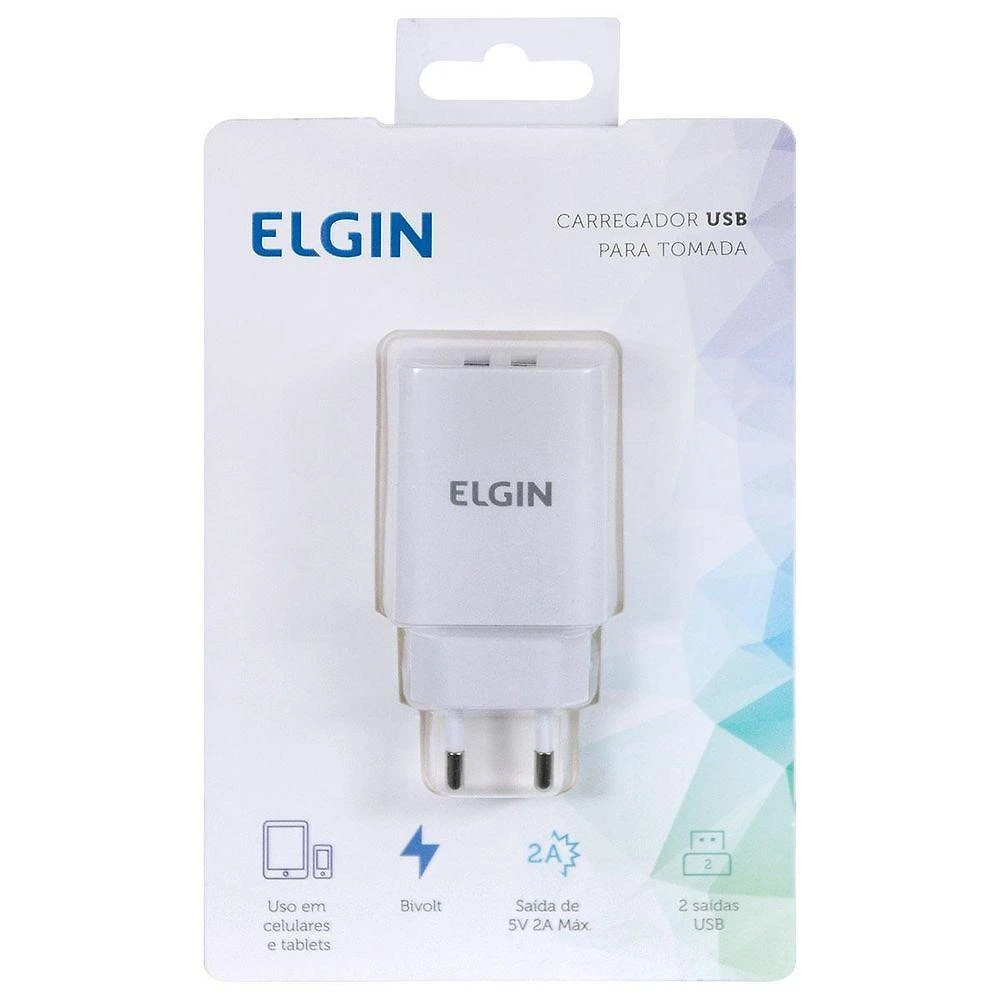 Carregador Tomada Com 2 Saida Usb