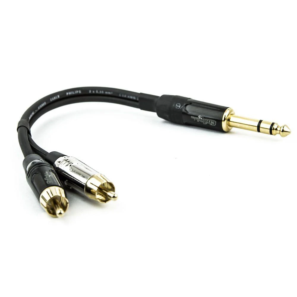Cabo P10 Para 2 Rca Profissional Mono - 1 Metro