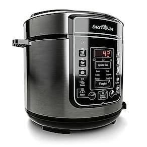 Panela Elétrica de Pressão Britânia BPP05P 5L Revestimento Redstone 110V