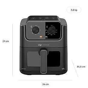 Fritadeira Elétrica Air Fryer WAP PROSDÓCIMO AF01 4,5L Cesto com Visor Luz Interna Desligamento Automático 110V