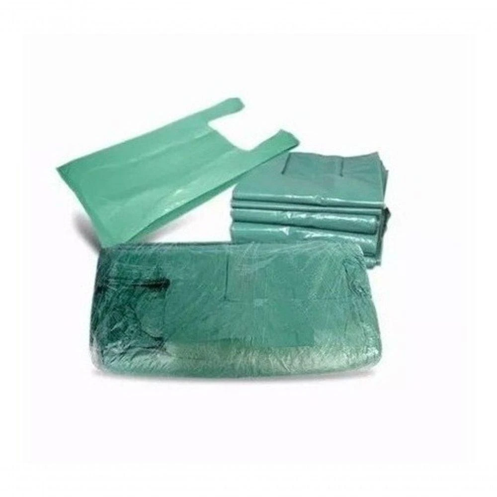 Sacola Plástica Reciclada Kit 10 kg 30x40 Reforçada com Fundo Fechado Transparente Higipack