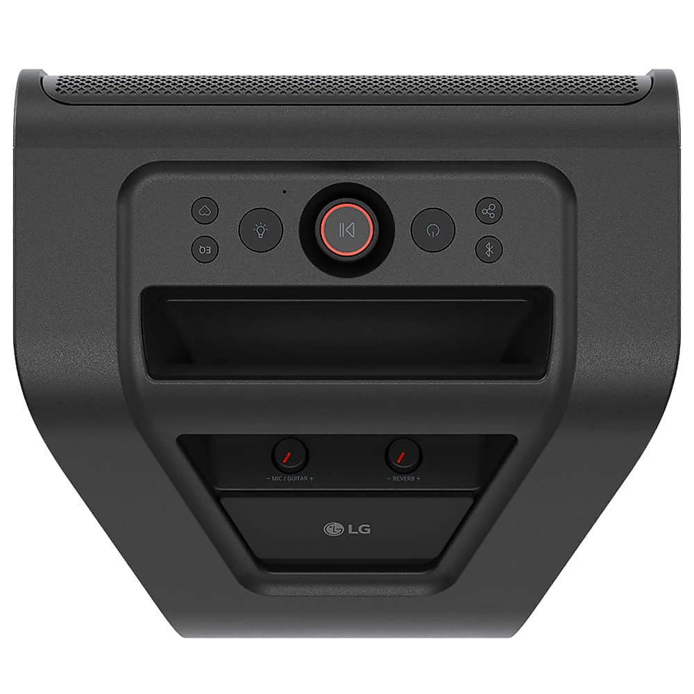 Caixa de Som LG XBOOM Stage 301, 240W, Bluetooth, IPX4, Bateria 12h, Bass Boost, Luzes LED, Entrada Óptica e USB Bivolt