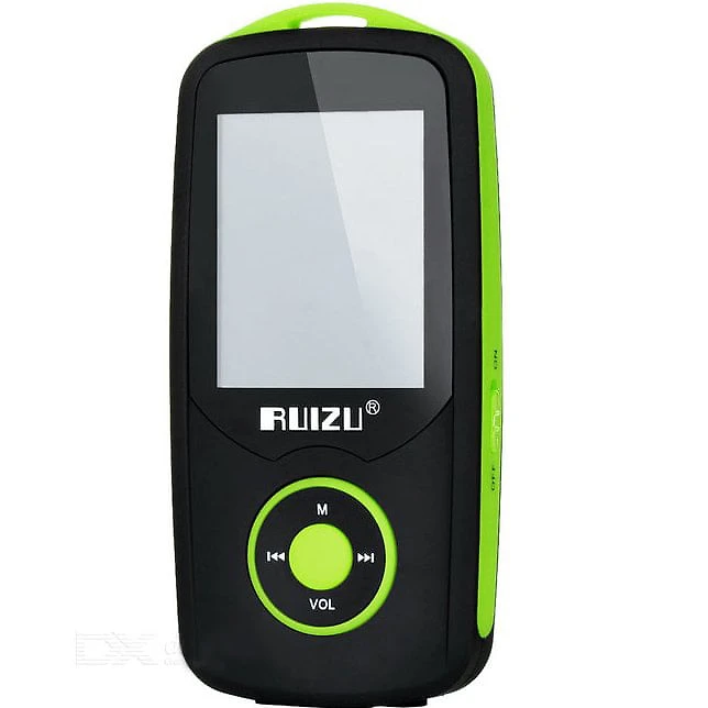 Miniatura MP3 Player Ruizu X06 Bluetooth 8GB Bateria 100 Horas Verde