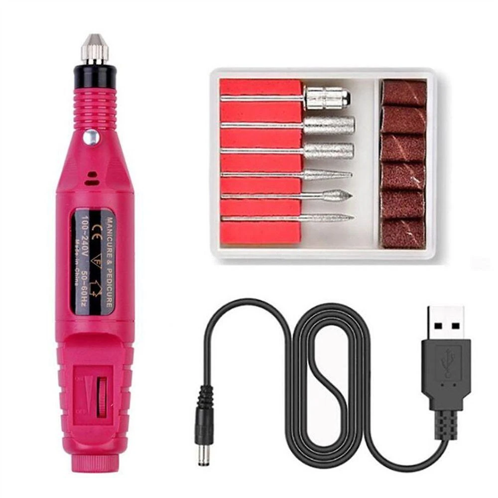 Lixadeira de Unhas Elétrica para Manicure e Pedicure com Broca Motor Bivolt e Velocidade Ajustável