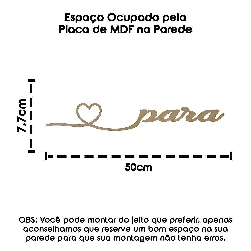 Palavra Decorativa Mdf Corte Laser P/ Todo Sempre Cru