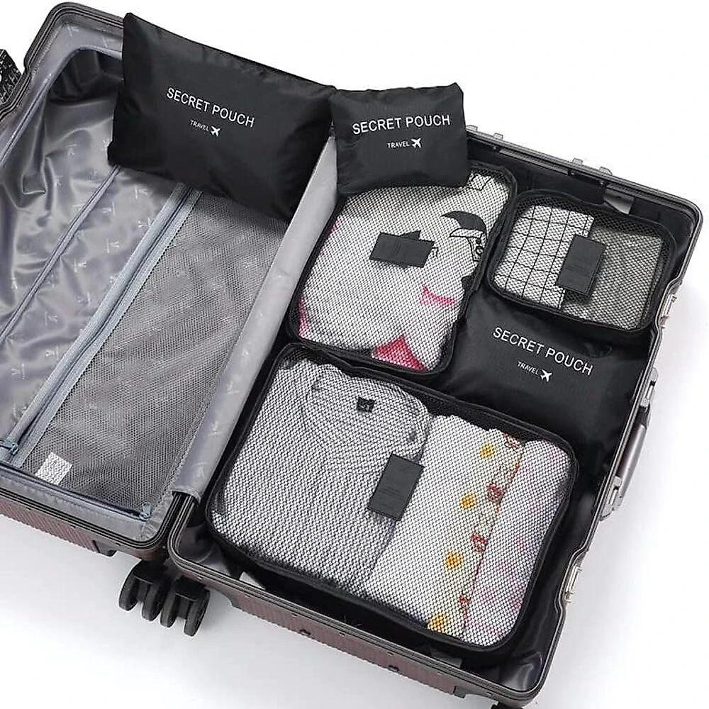 Organizador Mala Viagem Kit Completo 6 Peças Necessaire