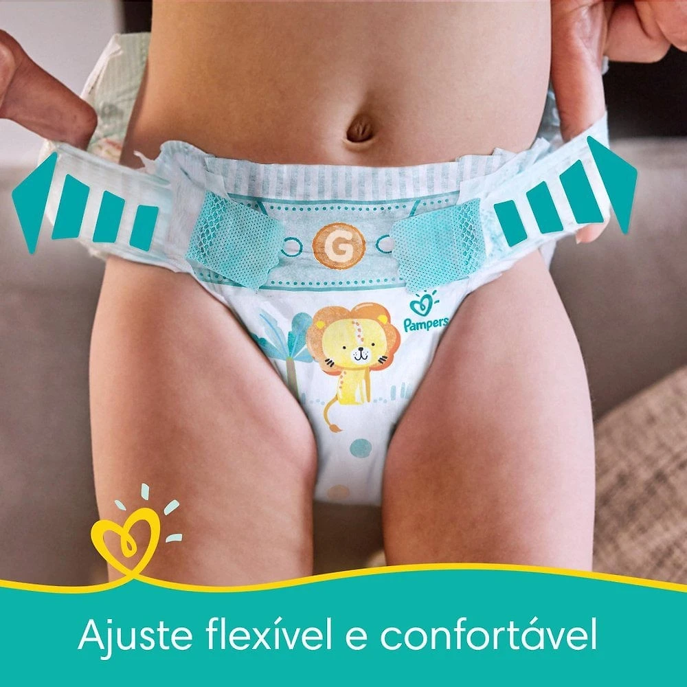 Miniatura Fralda Pampers Confort Sec Bag Xxg Com 56 Unidades