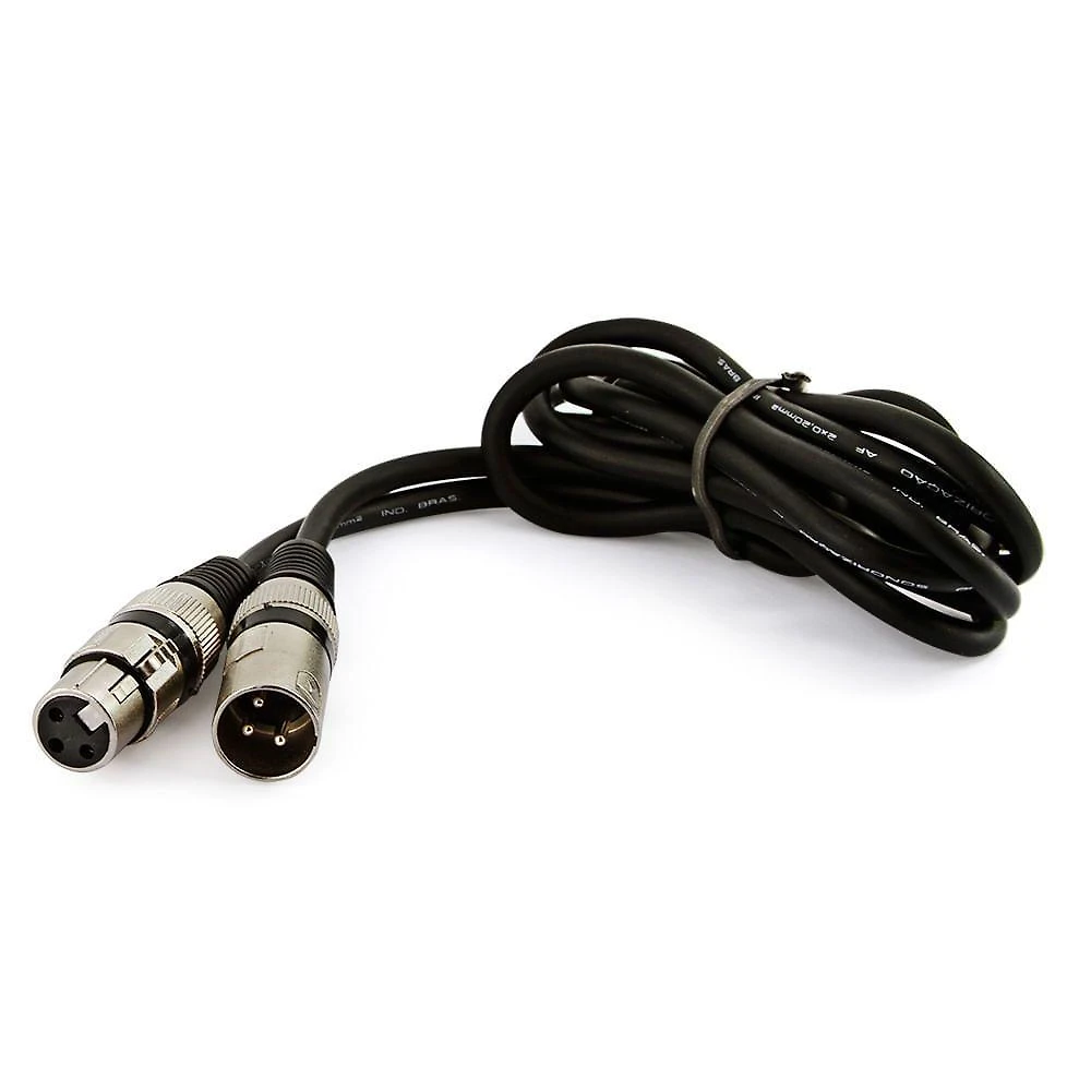 Cabo Canon Macho X Femea Balanceado Preto - 30 Metros