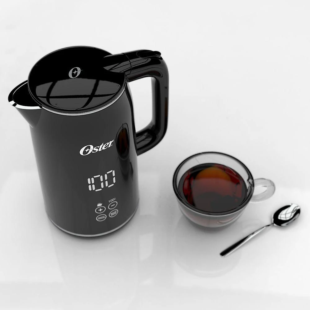 Chaleira elétrica oster ocel920-127 digital 1,7l aço inox black 1200w 110v