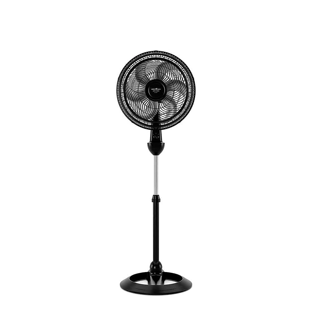 Ventilador de coluna britânia bvt466 maxx force 40cm com 3 velocidades, 6 pás e 160w - preto 110