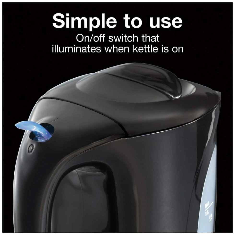 Proctor Silex K2071PS Chaleira Elétrica 1L com Desligamento Automático 110V 1000W Preta
