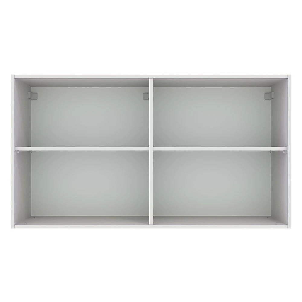 Armário Aéreo Multiuso 120cm 2 Portas Branco Agata Madesa Branco