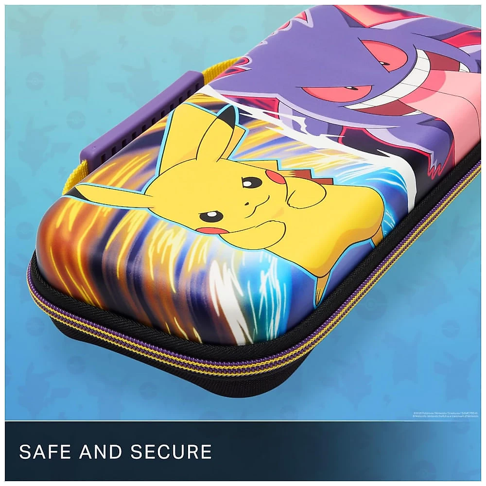 Case rígido PowerA Protection Case para Nintendo Switch Pikachu vs Gengar compatível com Switch, Switch OLED e Switch Lite