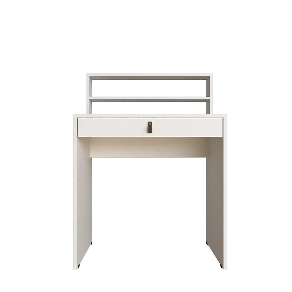 Conjunto Infantil com Cama e Escrivaninha Bramov Móveis Branco