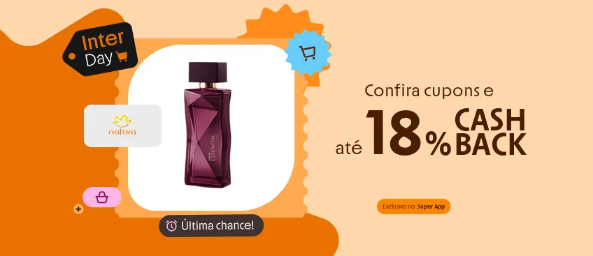Loja Natura com até 18% de cashback