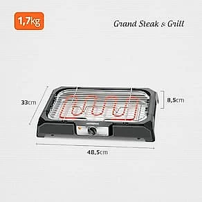 Churrasqueira Elétrica Mondial Grand Steak & Grill CH-05 com Controle de Temperatura 110V