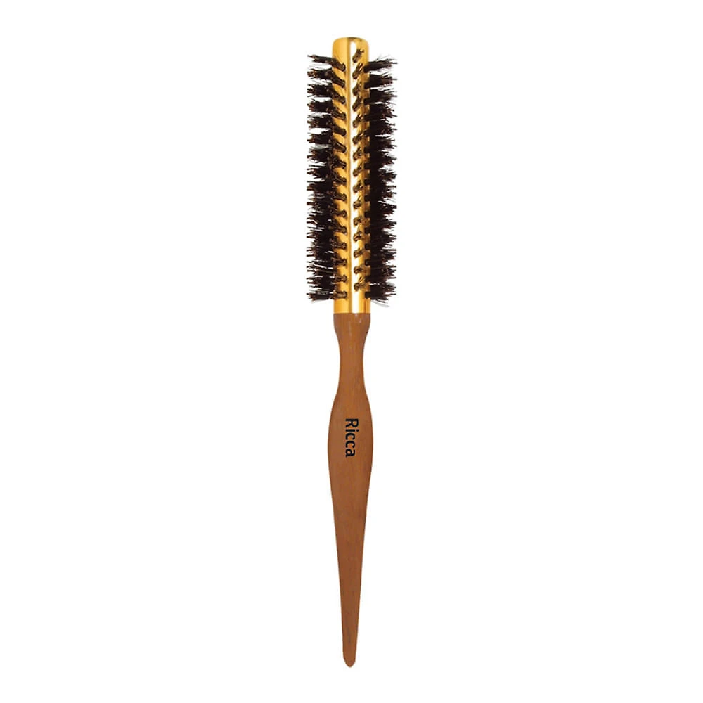 Escova de Cabelo Ricca Madeira MTL Pont 14 Ref 416 com 1 Unidade