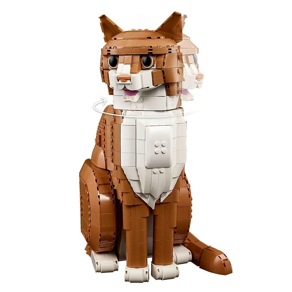 Kit de Construção Ideas Gato Laranja 21376 Figura Articulada Lego