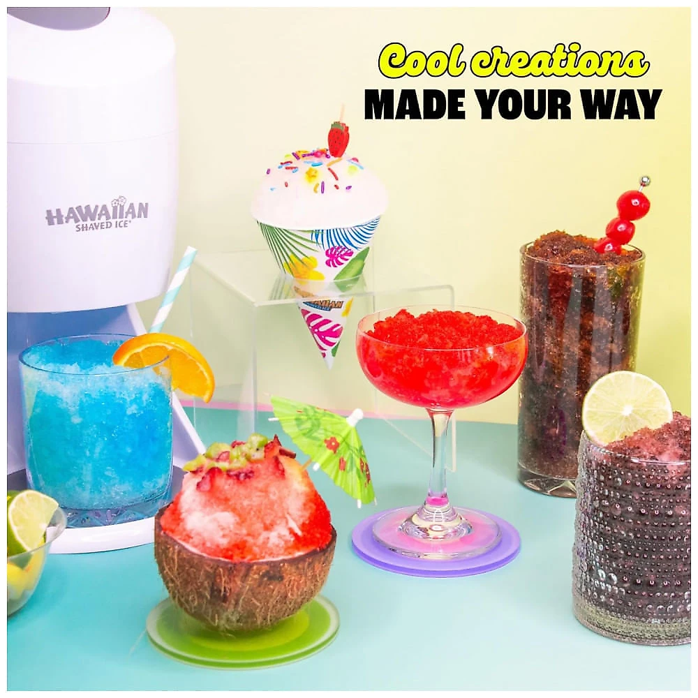 Kit Xarope Raspadinha Hawaiian Shaved Ice 10 Sabores 473 ml Sem Refrigeração