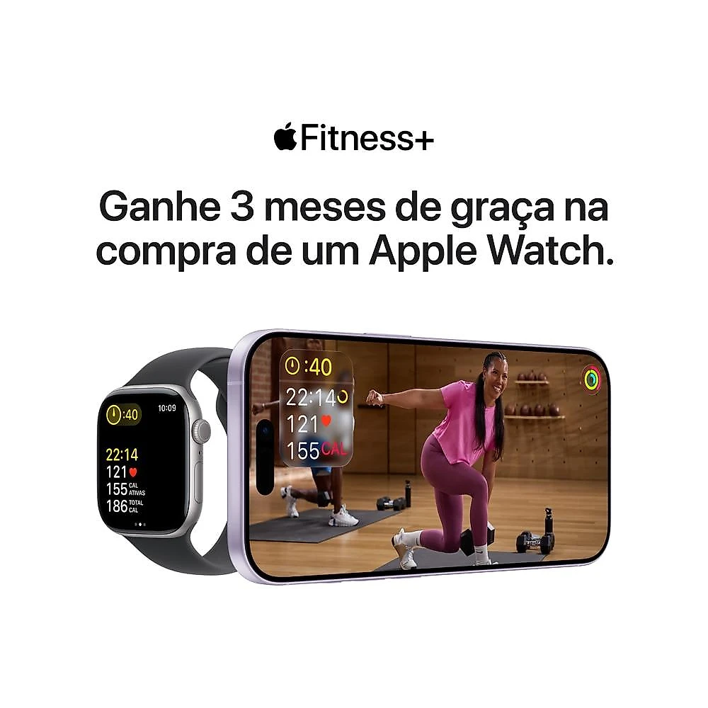 Apple Watch SE 3 GPS - Caixa estelar de alumínio – 40 mm - Pulseira esportiva estelar – M/G