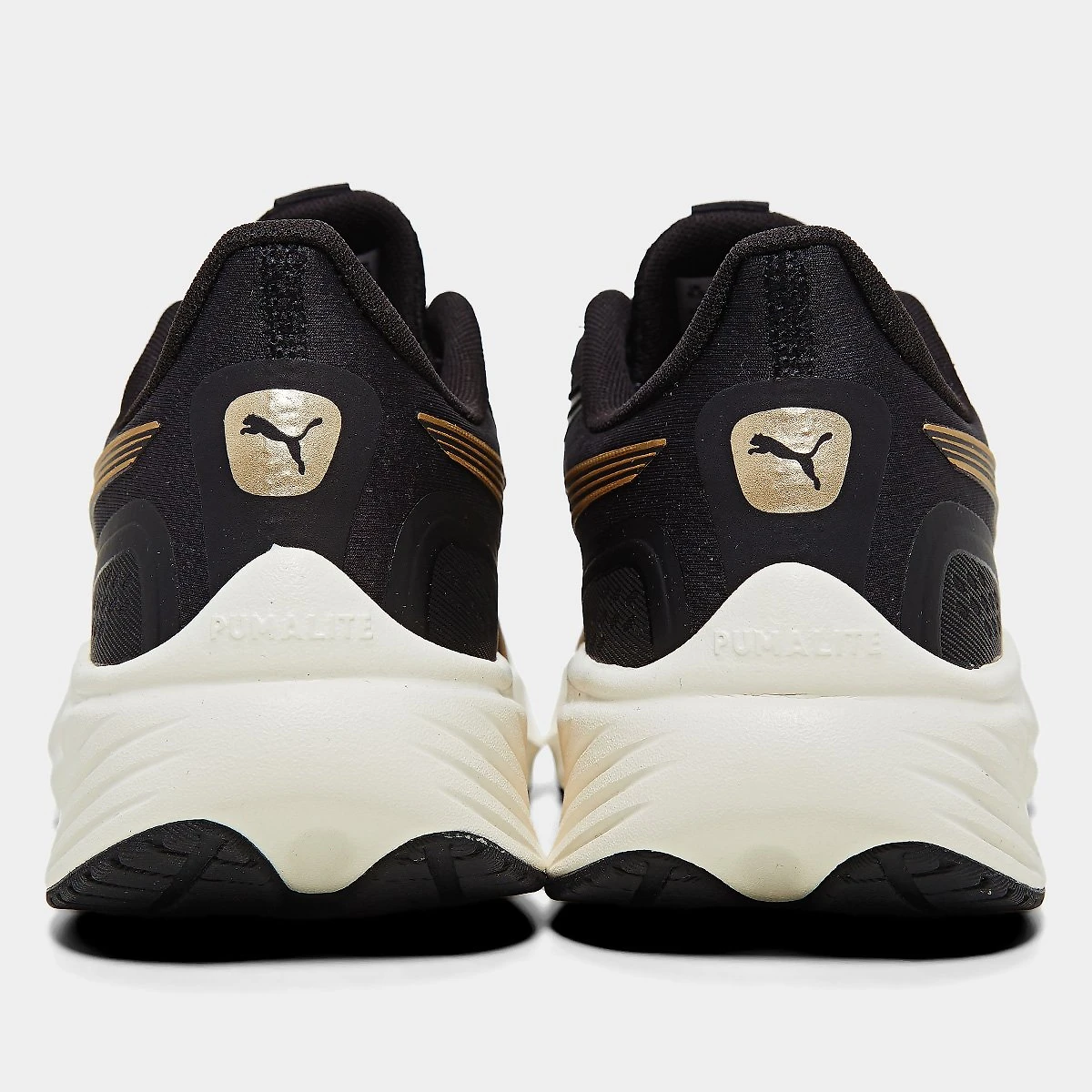 Miniatura Tênis Puma Pounce Lite Wns Feminino Preto+Dourado - 34