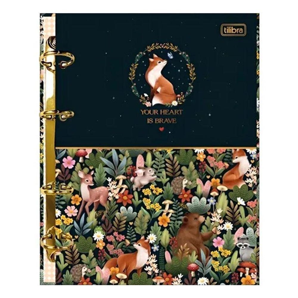 Fichário Caderno Argolado Loveland Floresta 80 Folhas - Tilibra