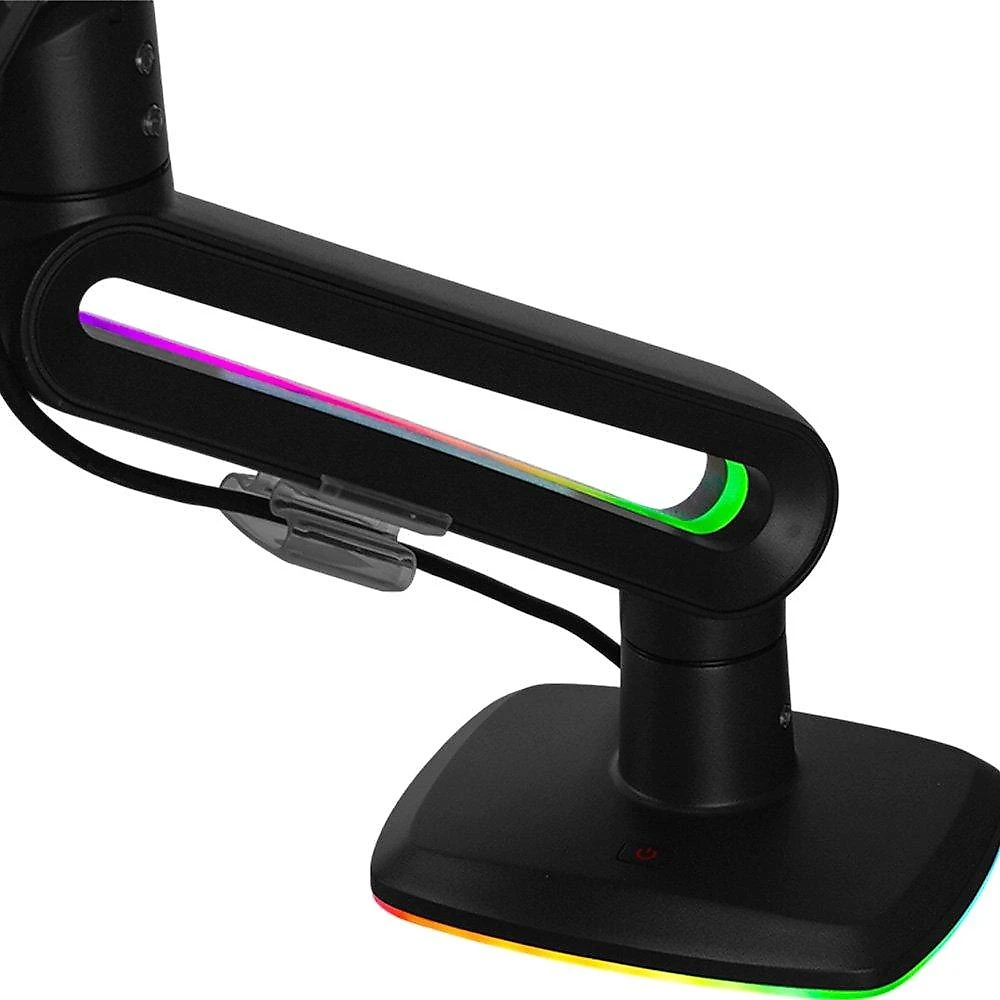 Suporte de Mesa Articulado Gamer para Monitor de 32" a 60" North Bayou, com Pistão a Gás, RGB, Preto - F6 NB