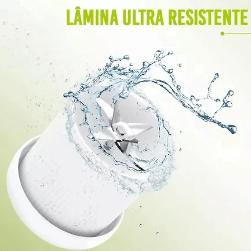 Mini Liquidificador Garrafa Portátil Mini Mixer 6 Lâminas + Cabo Usb