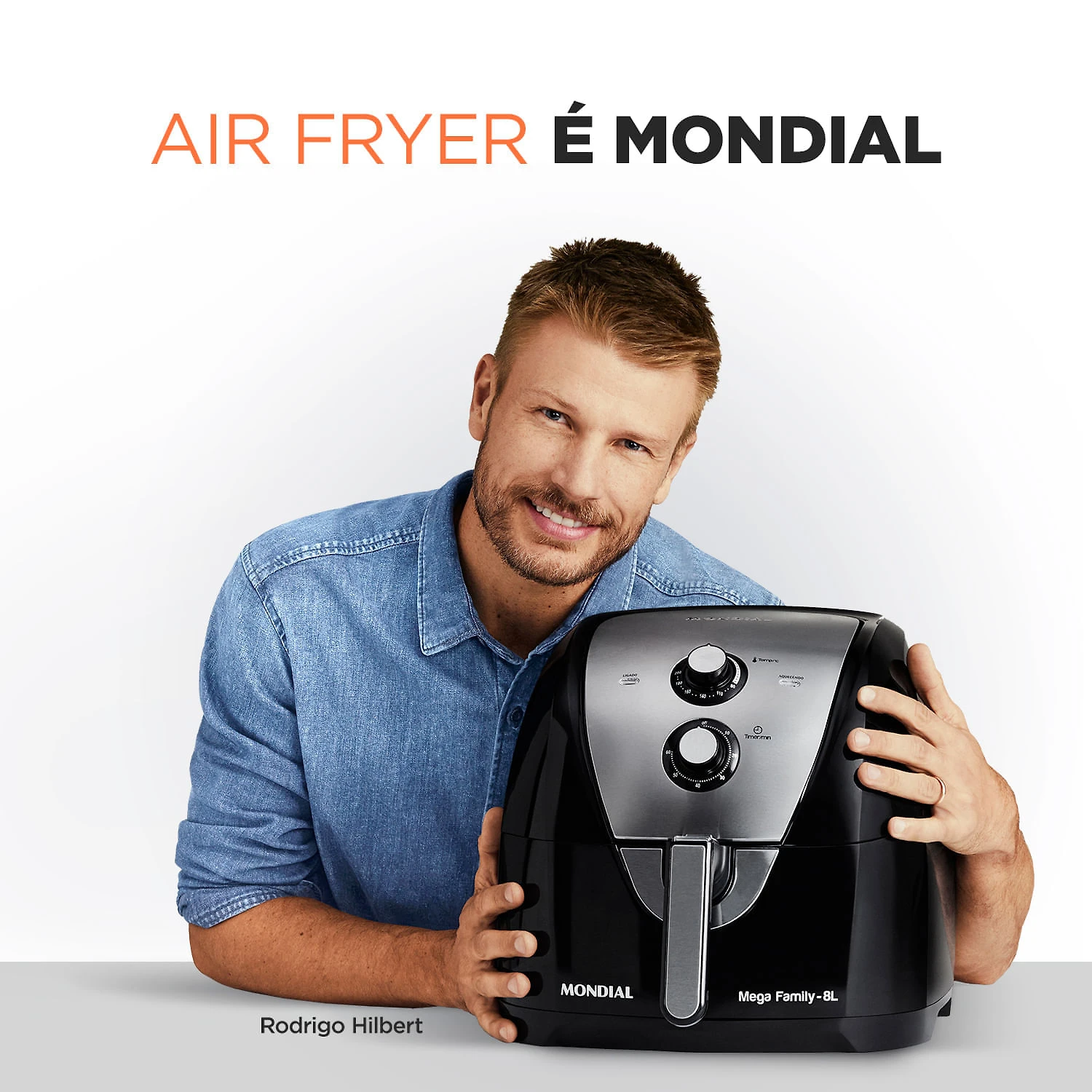 Miniatura Fritadeira Sem Óleo Air Fryer 8 Litros AFN-80-BI Mondial 127V