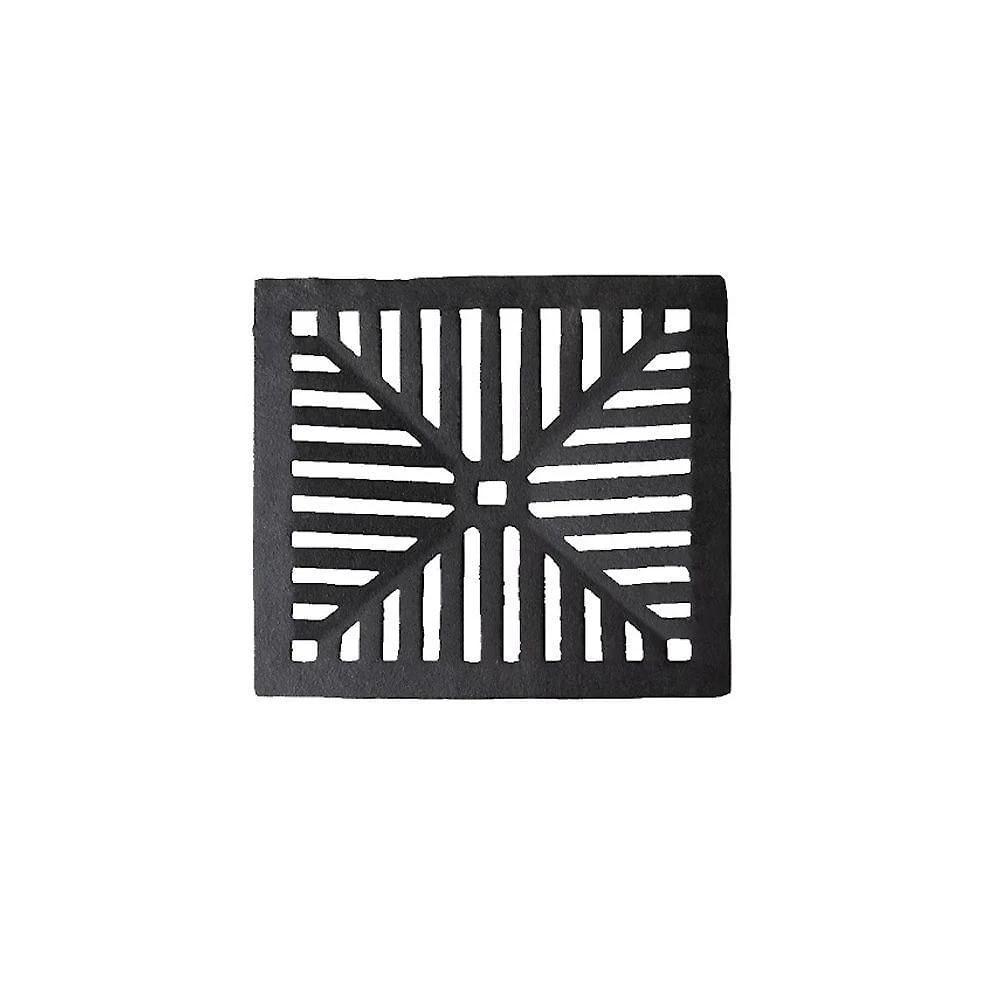 Ralo Grelha Ferro Fundido Captação Esgoto 30x30cm Grafite Fundição São Cristóvão