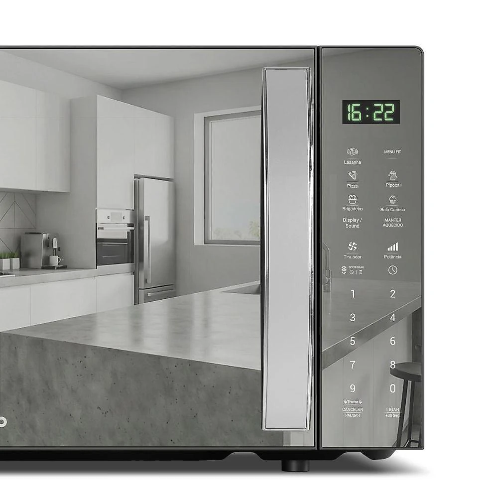 Micro-ondas de Bancada Philco Pmo31s 28L 1100W Tira Odor Prata 110V