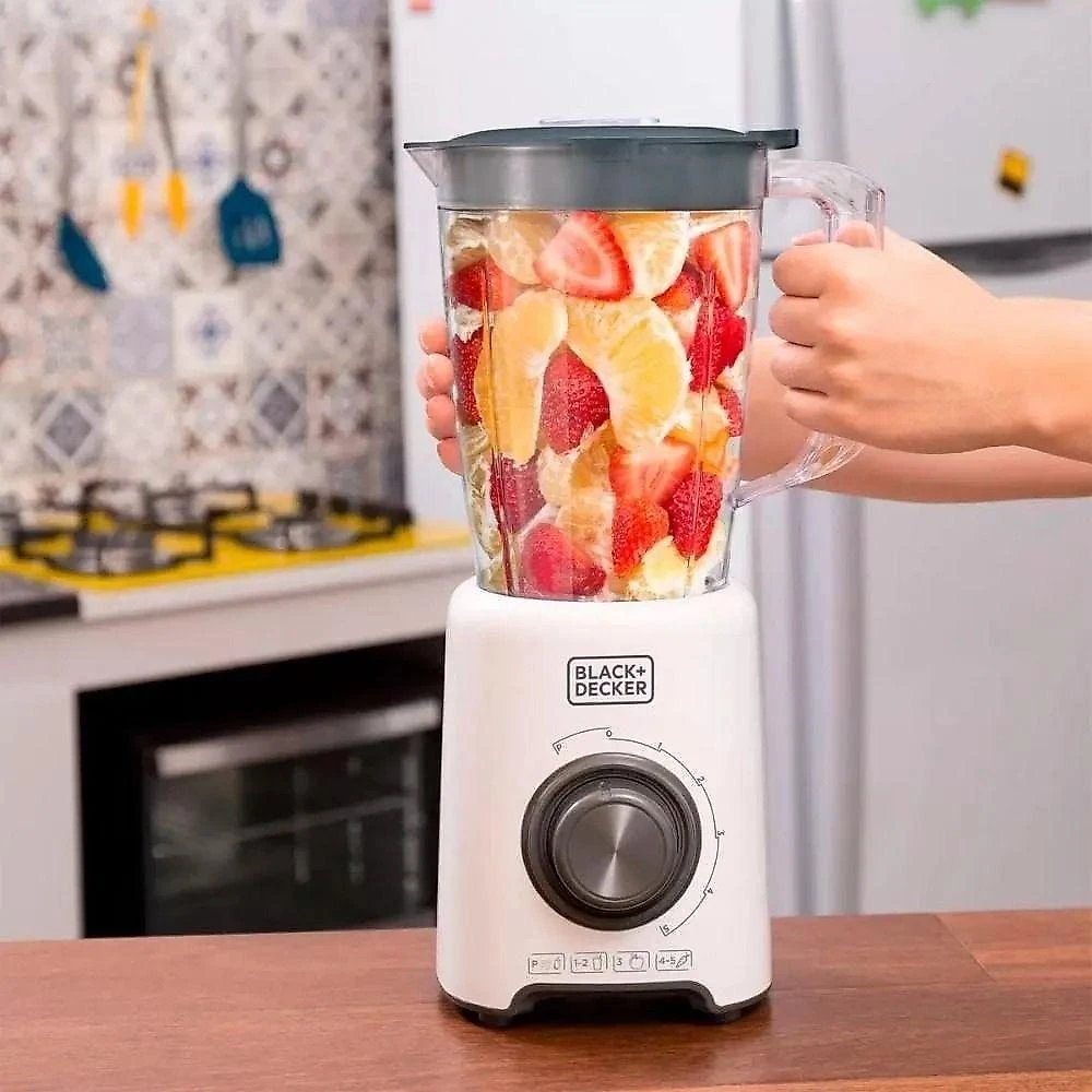 Liquidificador Black + Decker L800-BR 800W 1,5L Turbo Pulso 2 Velocidades Branco 110V