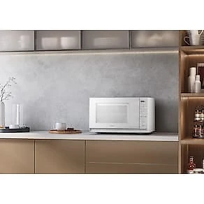 Forno Micro-ondas Midea MasterCook MHP35B 35L MasterClean 10 Níveis de Potência Branco 110V