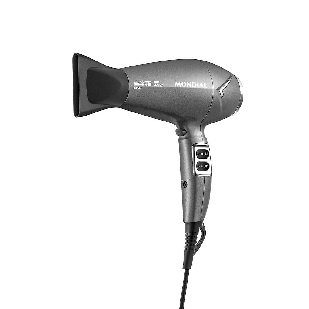Secador De Cabelos Space Shine Mondial Grafite Bivolt SC-20-BI