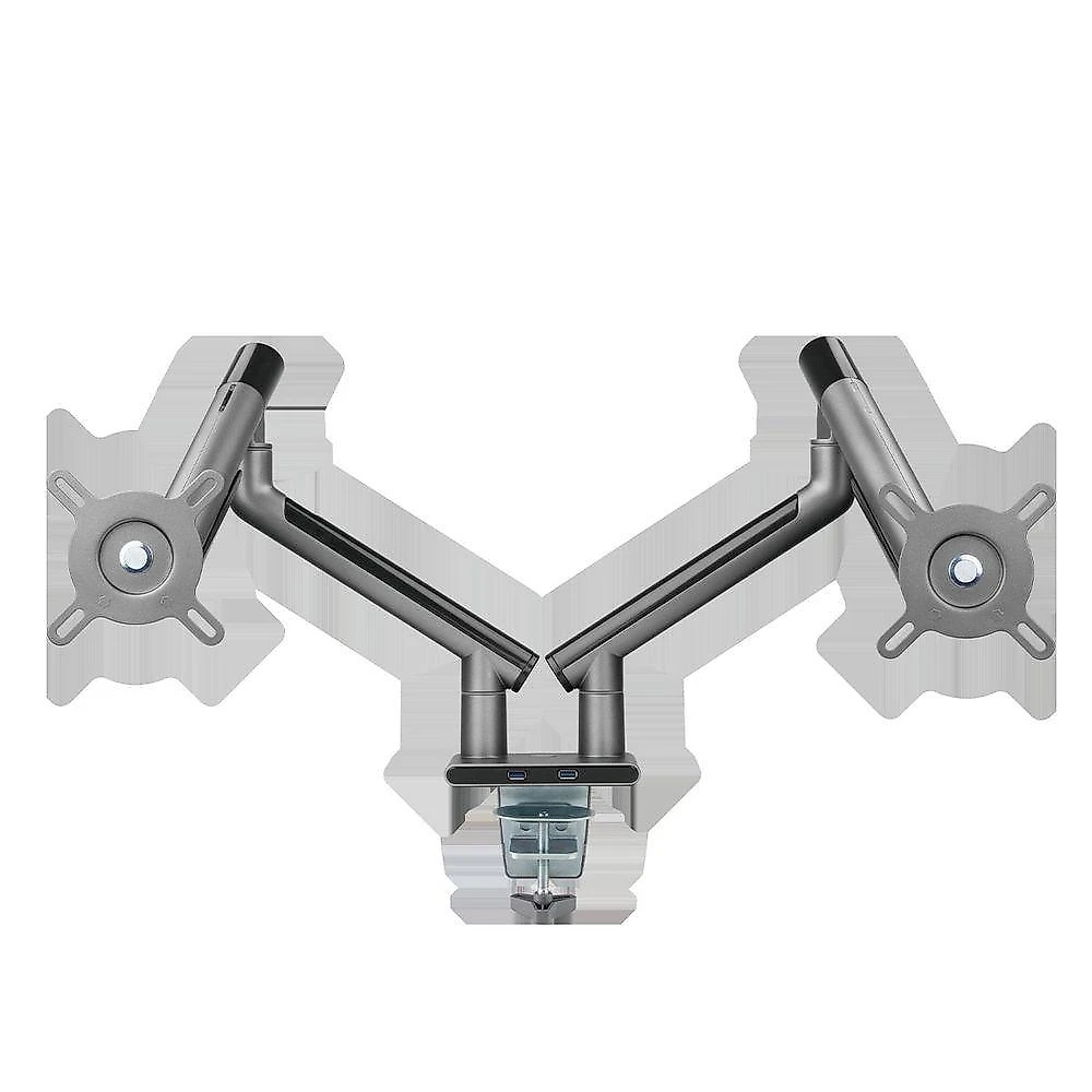 Suporte para Monitor Articulado com Mola 17-32 com 2x USB Preto Pcyes