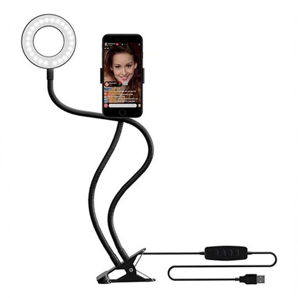 Ring Light De Mesa Para Celulares - Vídeos E Fotos Com Iluminação De Qualidade