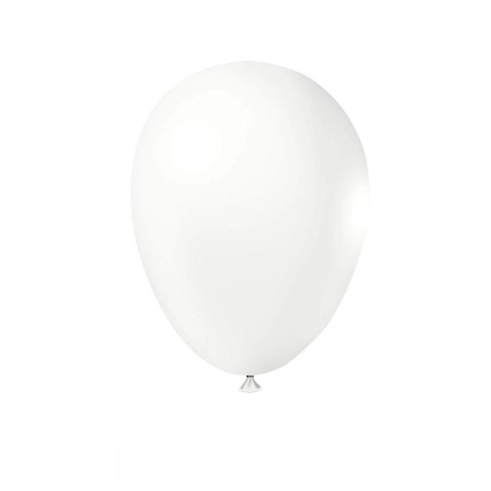 Balão Látex Branco - 8 Polegadas - 50 Unidades